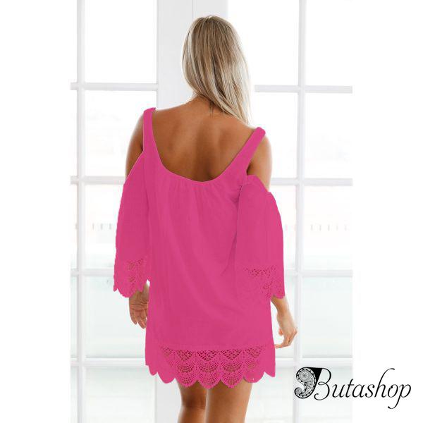 Пляжное платье с открытыми плечами - www.butashop.com