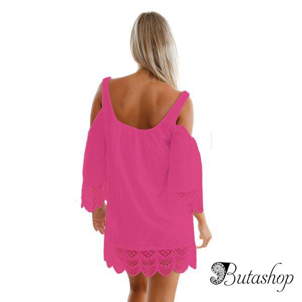 Пляжное платье с открытыми плечами - www.butashop.com