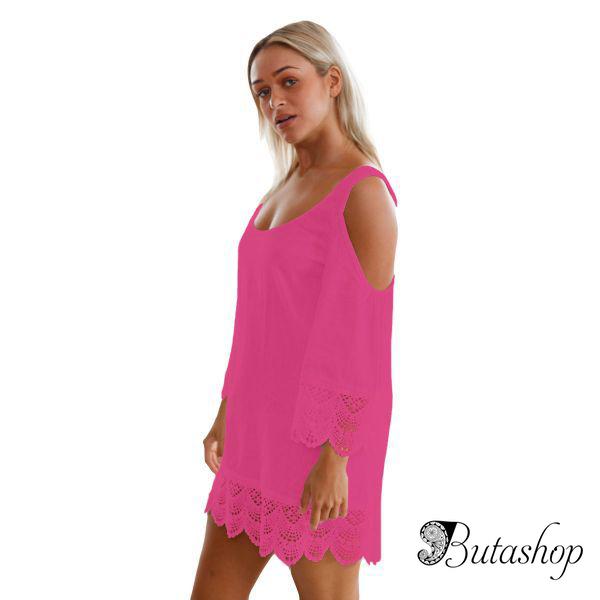 Пляжное платье с открытыми плечами - www.butashop.com