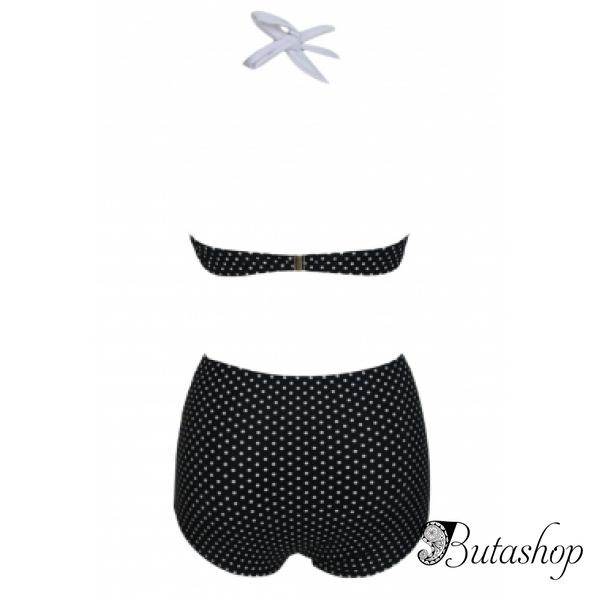 Купальник в горошек черный - www.butashop.com