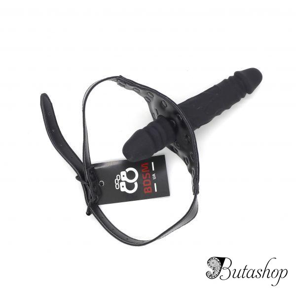 двойной кляп с силиконовыми пенисами - www.butashop.com