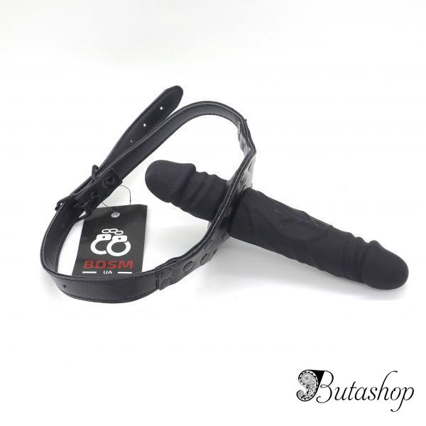 двойной кляп с силиконовыми пенисами - www.butashop.com