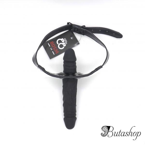 двойной кляп с силиконовыми пенисами - www.butashop.com