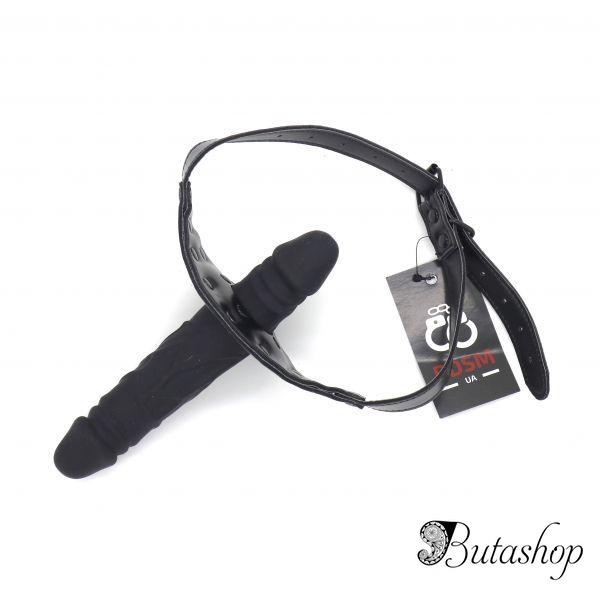двойной кляп с силиконовыми пенисами - www.butashop.com