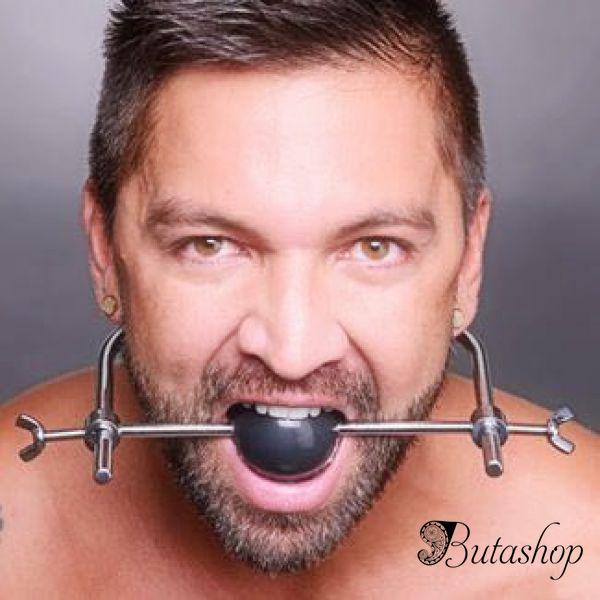 Кляп из стального прута с силиконовым шариком - www.butashop.com