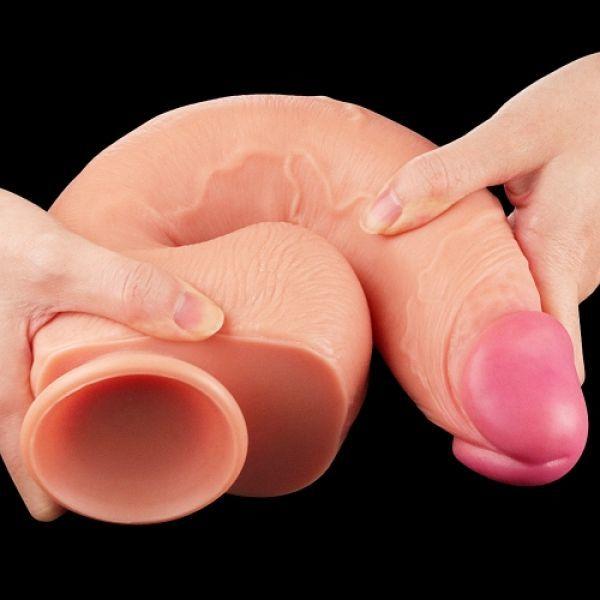 12 Dual Layer Liquid Silicone Cock - www.butashop.com