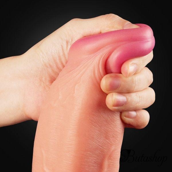 12 Dual Layer Liquid Silicone Cock - www.butashop.com