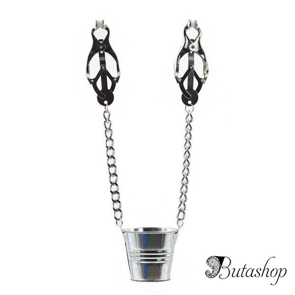 Зажим японский клевер с цепочкой - www.butashop.com