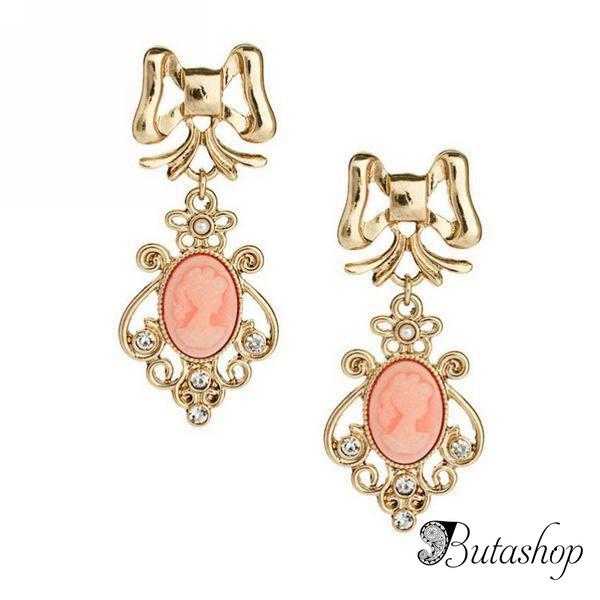 РАСПРОДАЖА! Серьги со стразами и камнем - www.butashop.com