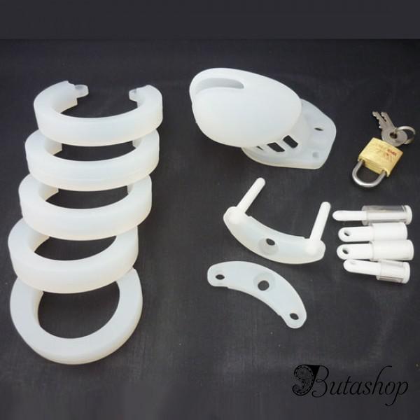 Силиконовый пояс верности CB-6000S, прозрачный - www.butashop.com