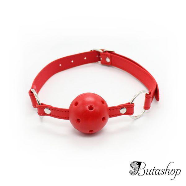 Красный кляп для рта - www.butashop.com
