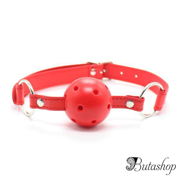 Красный кляп для рта - www.butashop.com