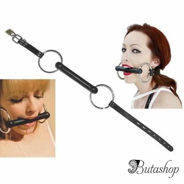 Классический черный кляп для рта - www.butashop.com