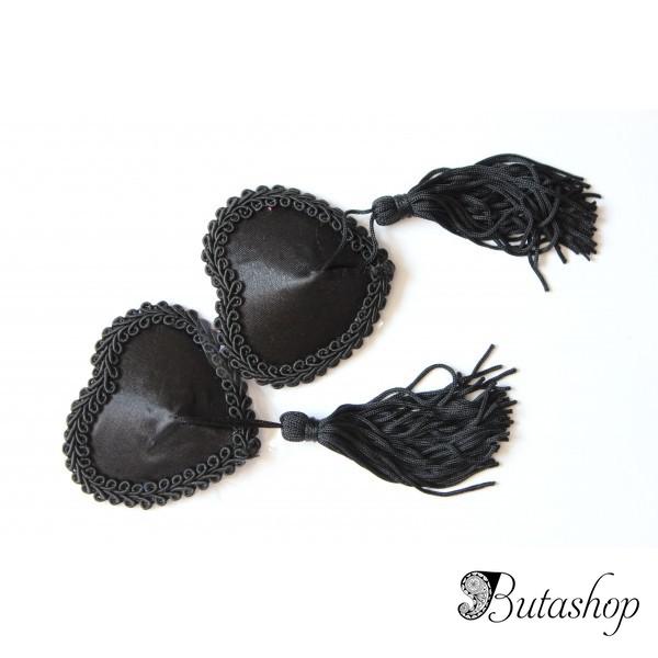 Стикини сатиновые сердца с кисточками - www.butashop.com