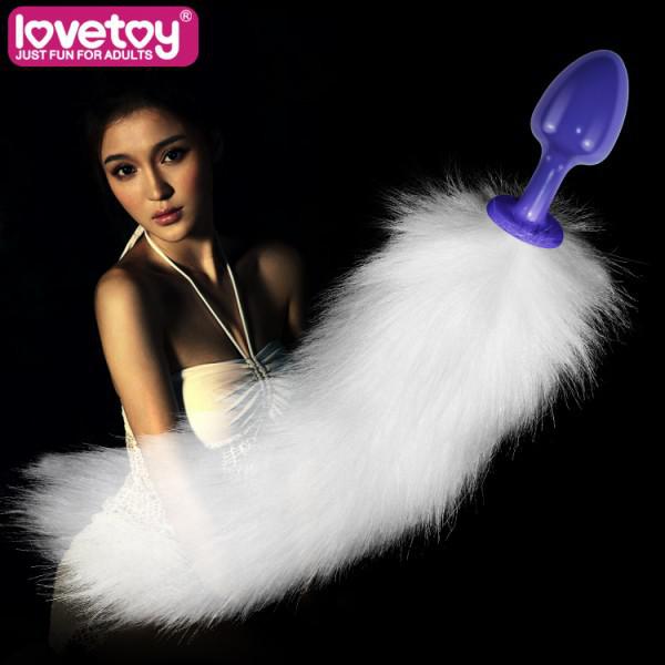 Анальная втулка с хвостом Rosebud Gorgeous - www.butashop.com