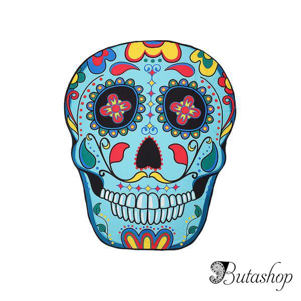 РАСПРОДАЖА! Пляжный коврик Череп - www.butashop.com