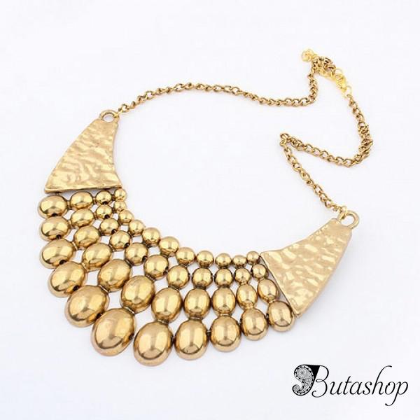 РАСПРОДАЖА! Шикарное золотое ожерелье - www.butashop.com