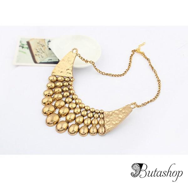 РАСПРОДАЖА! Шикарное золотое ожерелье - www.butashop.com