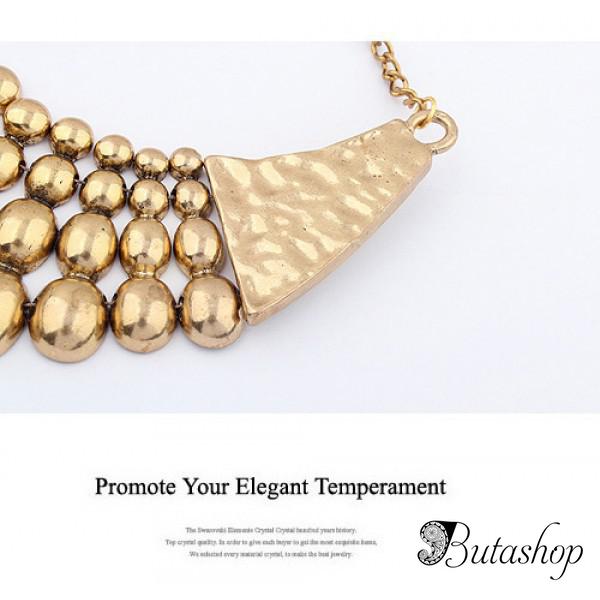 РАСПРОДАЖА! Шикарное золотое ожерелье - www.butashop.com