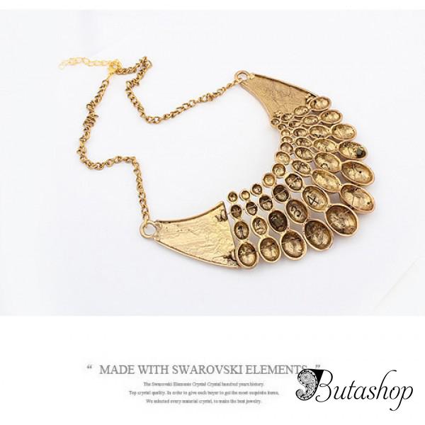 РАСПРОДАЖА! Шикарное золотое ожерелье - www.butashop.com