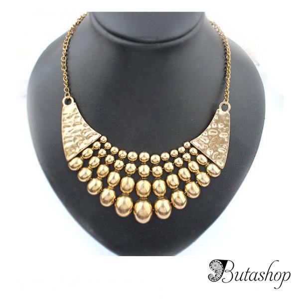 РАСПРОДАЖА! Шикарное золотое ожерелье - www.butashop.com