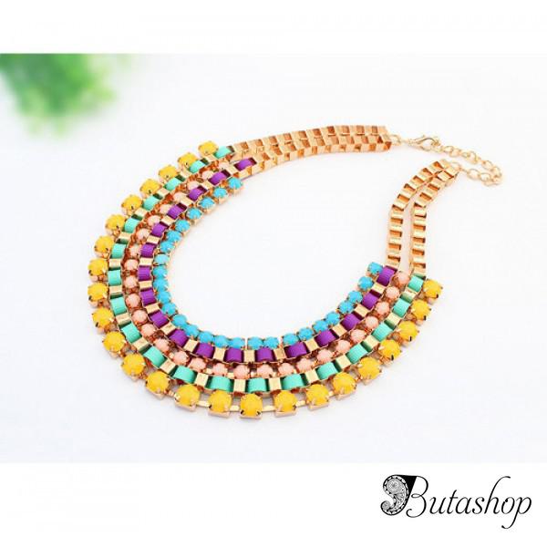 РАСПРОДАЖА! Разноцветное ожерелье - www.butashop.com