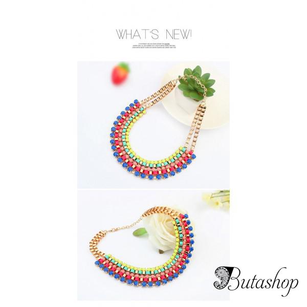 РАСПРОДАЖА! Разноцветное ожерелье - www.butashop.com