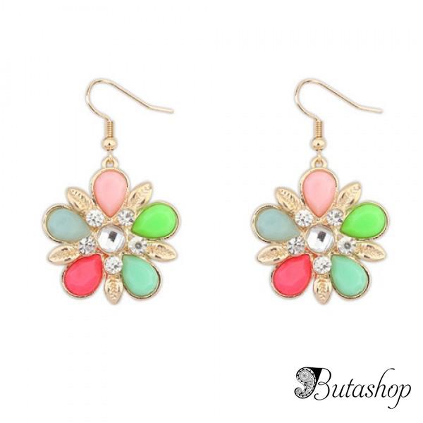 РАСПРОДАЖА! Яркие серьги с лепестками - www.butashop.com