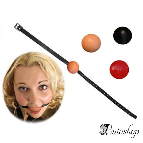 Телесный резиновый кляп - www.butashop.com