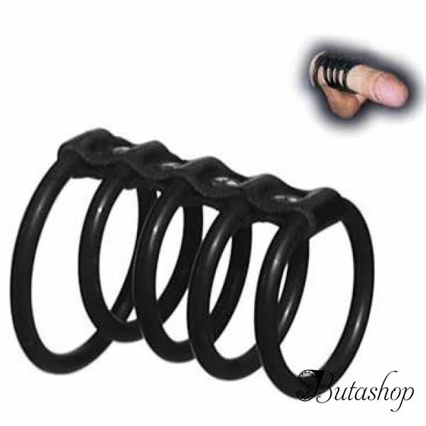 Черный фиксатор на пенис - www.butashop.com