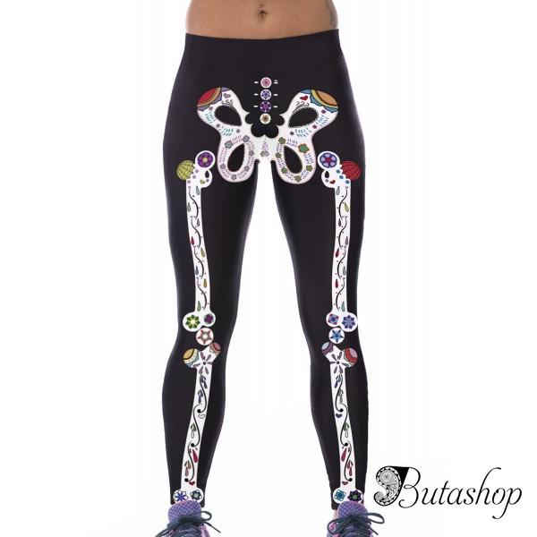 Леггинсы со стильным необычным принтом - www.butashop.com