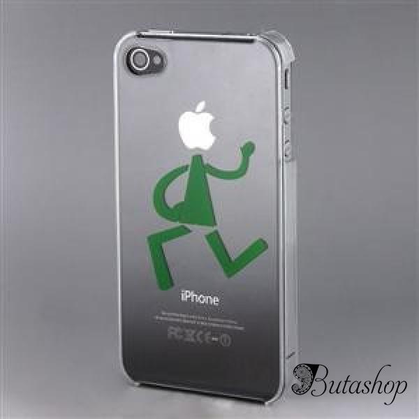 РАСПРОДАЖА! Durable Plastic Skin Case for iPhone 4 (Transparent) - www.butashop.com