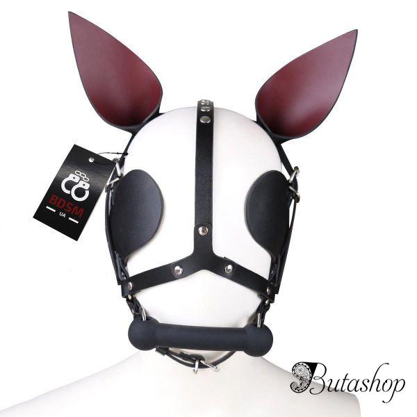 Фетиш маска кролика, кожаная маска PlayBoy - www.butashop.com