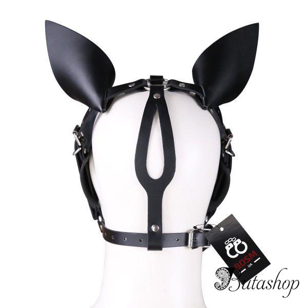 Фетиш маска кролика, кожаная маска PlayBoy - www.butashop.com
