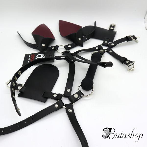 Фетиш маска кролика, кожаная маска PlayBoy - www.butashop.com