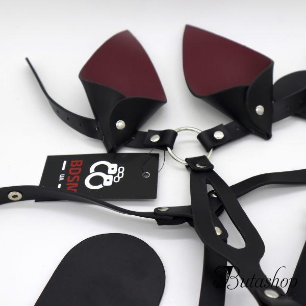 Фетиш маска кролика, кожаная маска PlayBoy - www.butashop.com