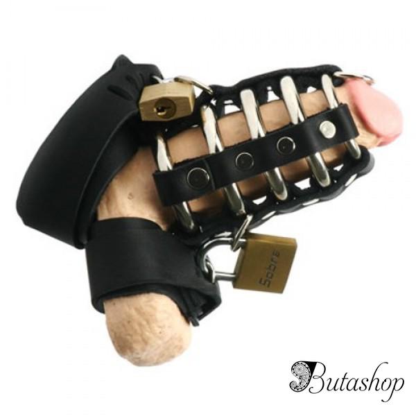 Кожаное устройство целомудрия - www.butashop.com