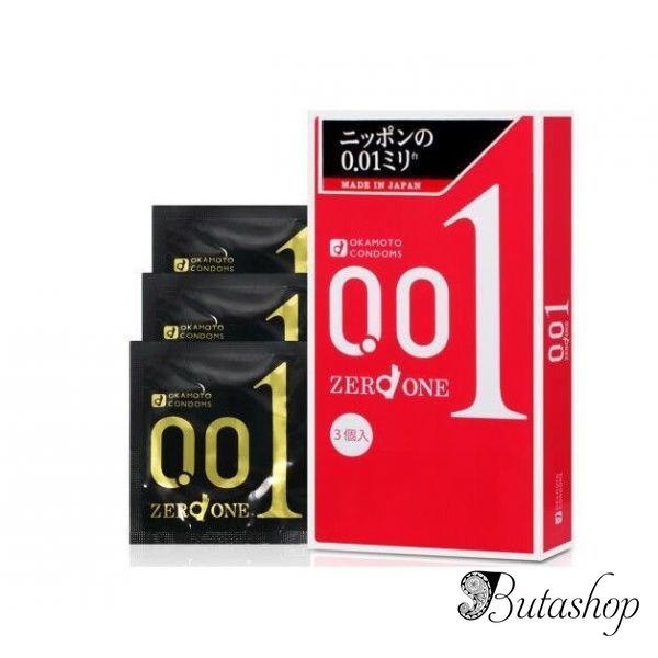 Презервативы ультратонкие Okamoto Zero One L 0.01 - www.butashop.com