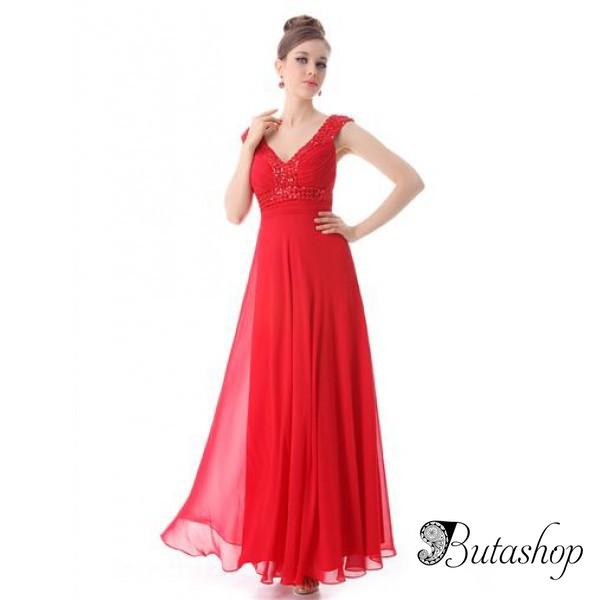 РАСПРОДАЖА! Элегантное платье с мерцающими стразами - www.butashop.com