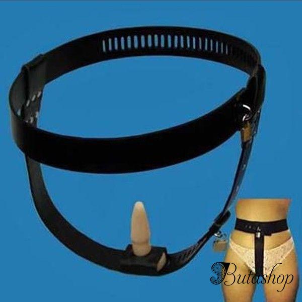 Черное женское устройство целомудрия - www.butashop.com