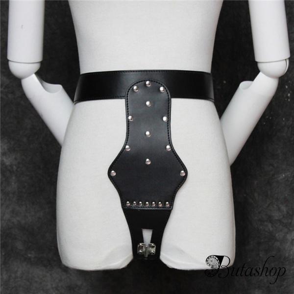 Черное женское устройство целомудрия - www.butashop.com