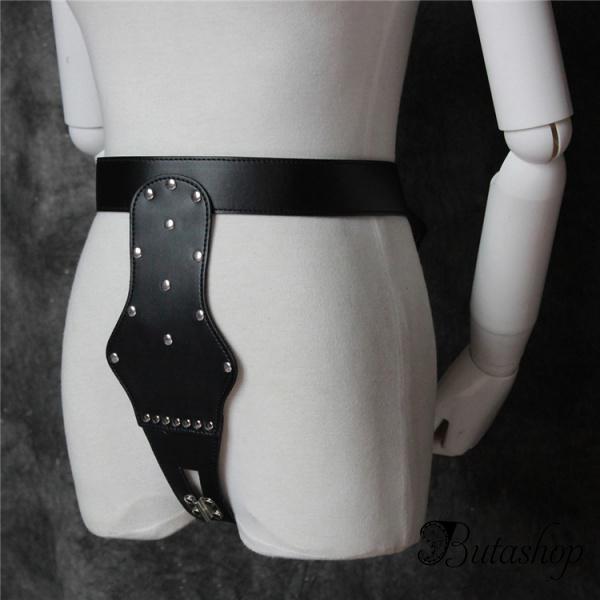 Черное женское устройство целомудрия - www.butashop.com