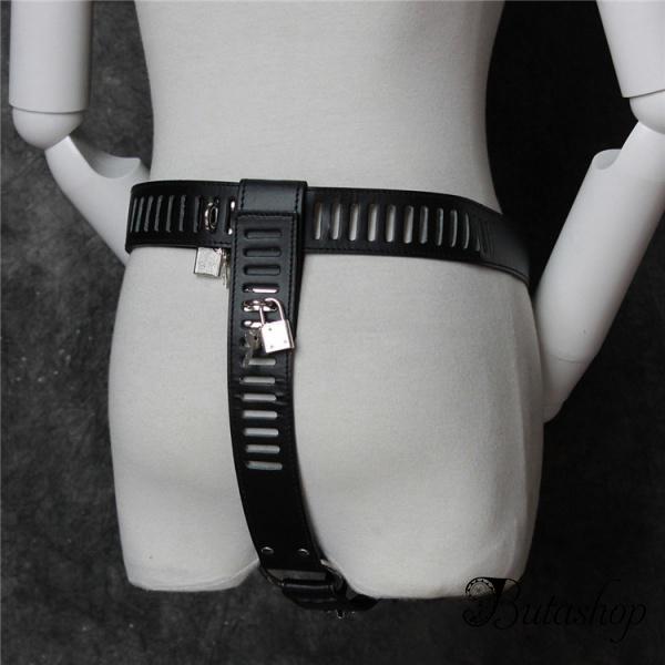 Черное женское устройство целомудрия - www.butashop.com