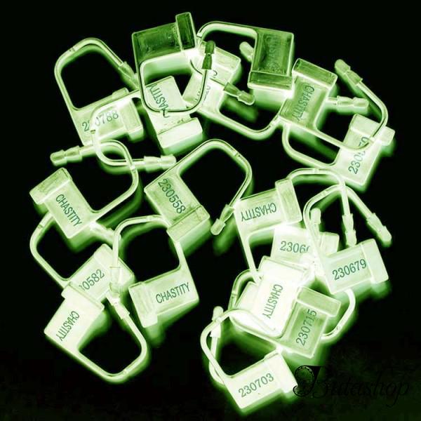 Пластиковые замки 10 шт. LUMINOUS-CHASTITY - www.butashop.com