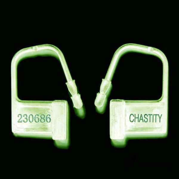 Пластиковые замки 10 шт. LUMINOUS-CHASTITY - www.butashop.com