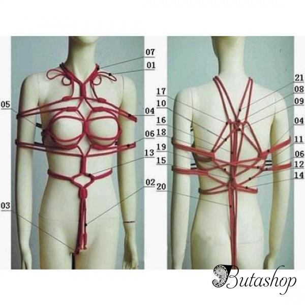 Канатный красный костюм - е034 - www.butashop.com