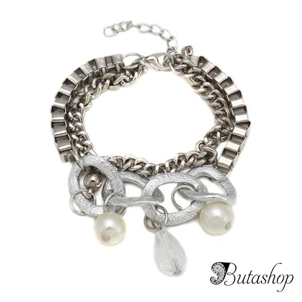 РАСПРОДАЖА! Стильный серебристый браслет - www.butashop.com