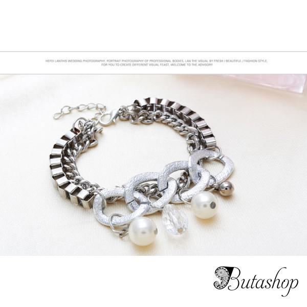 РАСПРОДАЖА! Стильный серебристый браслет - www.butashop.com