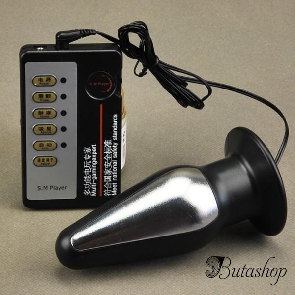 Металлическая анальная пробка большого размера для стимуляции - www.butashop.com