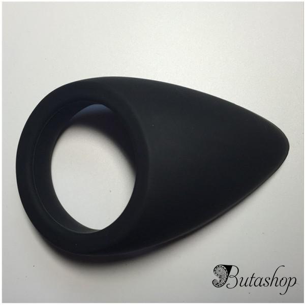 Силиконовый фиксатор на пенис черного цвета - www.butashop.com